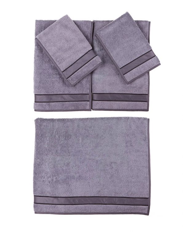 Set da 5 grigio con nastro