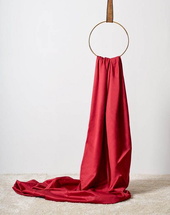 Red Sateen flat sheet