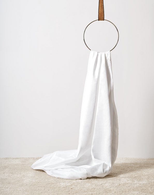 Off white sateen flat sheet